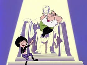 Screenshots from the 1999 Warner Bros. Television cartoon Capitol Punishment