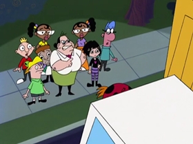 Screenshots from the 1999 Warner Bros. Television cartoon Capitol Punishment