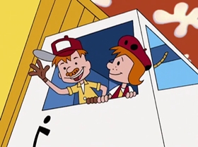 Screenshots from the 1999 Warner Bros. Television cartoon Capitol Punishment