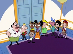 Screenshots from the 1999 Warner Bros. Television cartoon Capitol Punishment