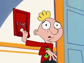 Screenshots from the 1999 Warner Bros. Television cartoon Capitol Punishment