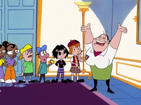 Screenshots from the 1999 Warner Bros. Television cartoon Capitol Punishment