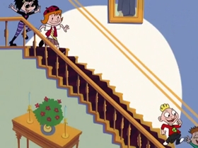 Screenshots from the 1999 Warner Bros. Television cartoon Capitol Punishment