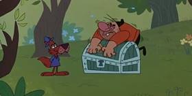 Screenshots from the 1999 Universal Cartoon Studios cartoon The Phox, the Box, & the Lox