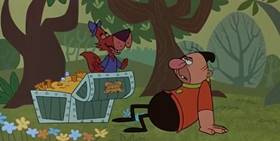 Screenshots from the 1999 Universal Cartoon Studios cartoon The Phox, the Box, & the Lox
