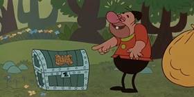 Screenshots from the 1999 Universal Cartoon Studios cartoon The Phox, the Box, & the Lox