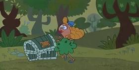 Screenshots from the 1999 Universal Cartoon Studios cartoon The Phox, the Box, & the Lox