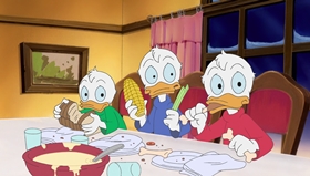 Screenshots from the 1999 Disney Television Animation cartoon Stuck on Christmas