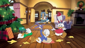 Screenshots from the 1999 Disney Television Animation cartoon Stuck on Christmas