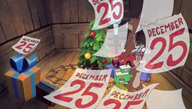 Screenshots from the 1999 Disney Television Animation cartoon Stuck on Christmas