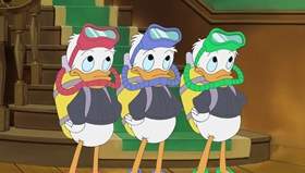 Screenshots from the 1999 Disney Television Animation cartoon Stuck on Christmas