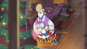 Screenshots from the 1999 Disney Television Animation cartoon Stuck on Christmas