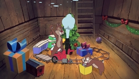 Screenshots from the 1999 Disney Television Animation cartoon Stuck on Christmas