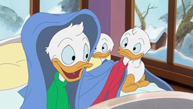 Screenshots from the 1999 Disney Television Animation cartoon Stuck on Christmas