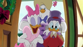 Screenshots from the 1999 Disney Television Animation cartoon Stuck on Christmas