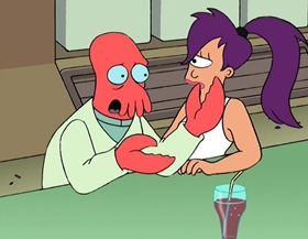 Screenshots from the 2000 Curiosity Company cartoon Why Must I Be a Crustacean in Love?