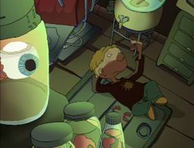 Screenshots from the 2000 Klasky Csupo cartoon Ginger the Juvey