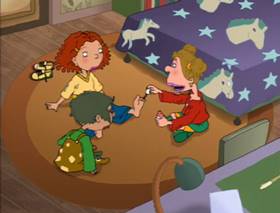 Screenshots from the 2000 Klasky Csupo cartoon Ginger the Juvey