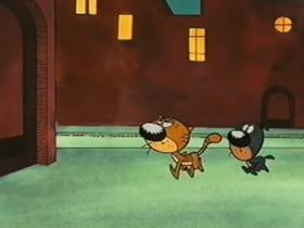 Screenshots from the 2000 Hanna-Barbera cartoon Foe Paws