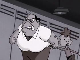 Screenshots from the 2000 Warner Bros. Television cartoon The Blame Game