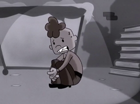 Screenshots from the 2000 Warner Bros. Television cartoon The Blame Game