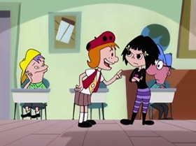 Screenshots from the 2000 Warner Bros. Television cartoon The Blame Game