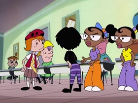 Screenshots from the 2000 Warner Bros. Television cartoon The Blame Game