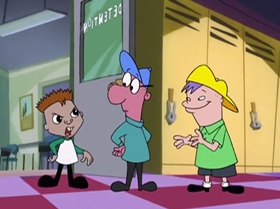 Screenshots from the 2000 Warner Bros. Television cartoon The Blame Game