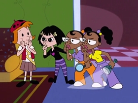 Screenshots from the 2000 Warner Bros. Television cartoon The Blame Game