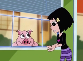 Screenshots from the 2000 Warner Bros. Television cartoon The Blame Game