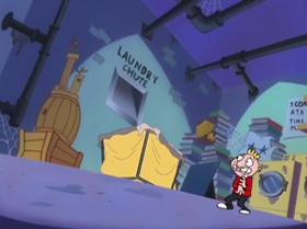 Screenshots from the 2000 Warner Bros. Television cartoon The Blame Game