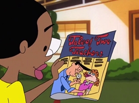 Screenshots from the 2000 Warner Bros. Television cartoon The Blame Game