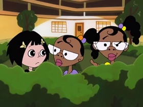 Screenshots from the 2000 Warner Bros. Television cartoon The Blame Game