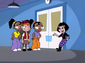 Screenshots from the 2000 Warner Bros. Television cartoon The Blame Game