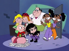 Screenshots from the 2000 Warner Bros. Television cartoon The Blame Game