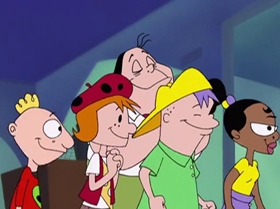 Screenshots from the 2000 Warner Bros. Television cartoon The Blame Game