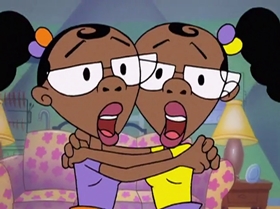 Screenshots from the 2000 Warner Bros. Television cartoon The Blame Game