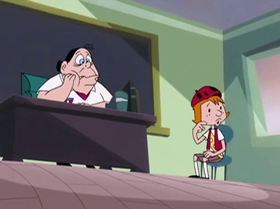 Screenshots from the 2000 Warner Bros. Television cartoon The Blame Game