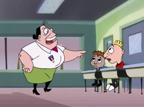 Screenshots from the 2000 Warner Bros. Television cartoon The Blame Game