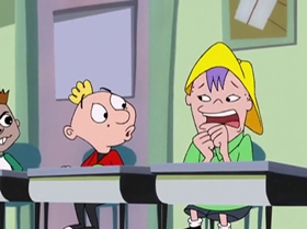 Screenshots from the 2000 Warner Bros. Television cartoon The Blame Game