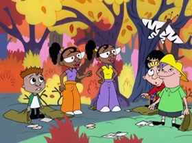 Screenshots from the 2000 Warner Bros. Television cartoon A Friend in Greed