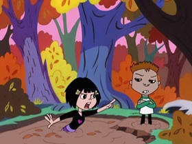Screenshots from the 2000 Warner Bros. Television cartoon A Friend in Greed
