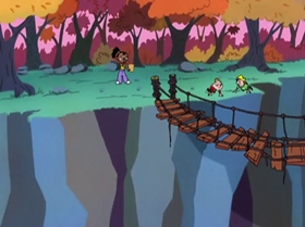 Screenshots from the 2000 Warner Bros. Television cartoon A Friend in Greed