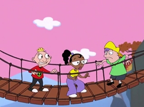 Screenshots from the 2000 Warner Bros. Television cartoon A Friend in Greed