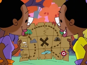 Screenshots from the 2000 Warner Bros. Television cartoon A Friend in Greed