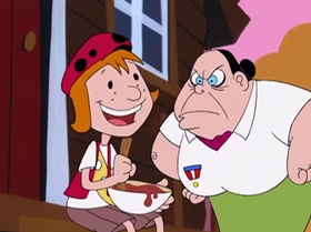Screenshots from the 2000 Warner Bros. Television cartoon A Friend in Greed