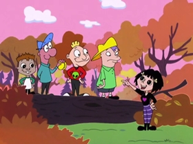 Screenshots from the 2000 Warner Bros. Television cartoon A Friend in Greed