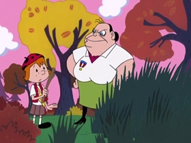 Screenshots from the 2000 Warner Bros. Television cartoon A Friend in Greed