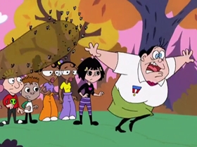 Screenshots from the 2000 Warner Bros. Television cartoon A Friend in Greed