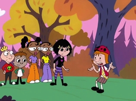 Screenshots from the 2000 Warner Bros. Television cartoon A Friend in Greed